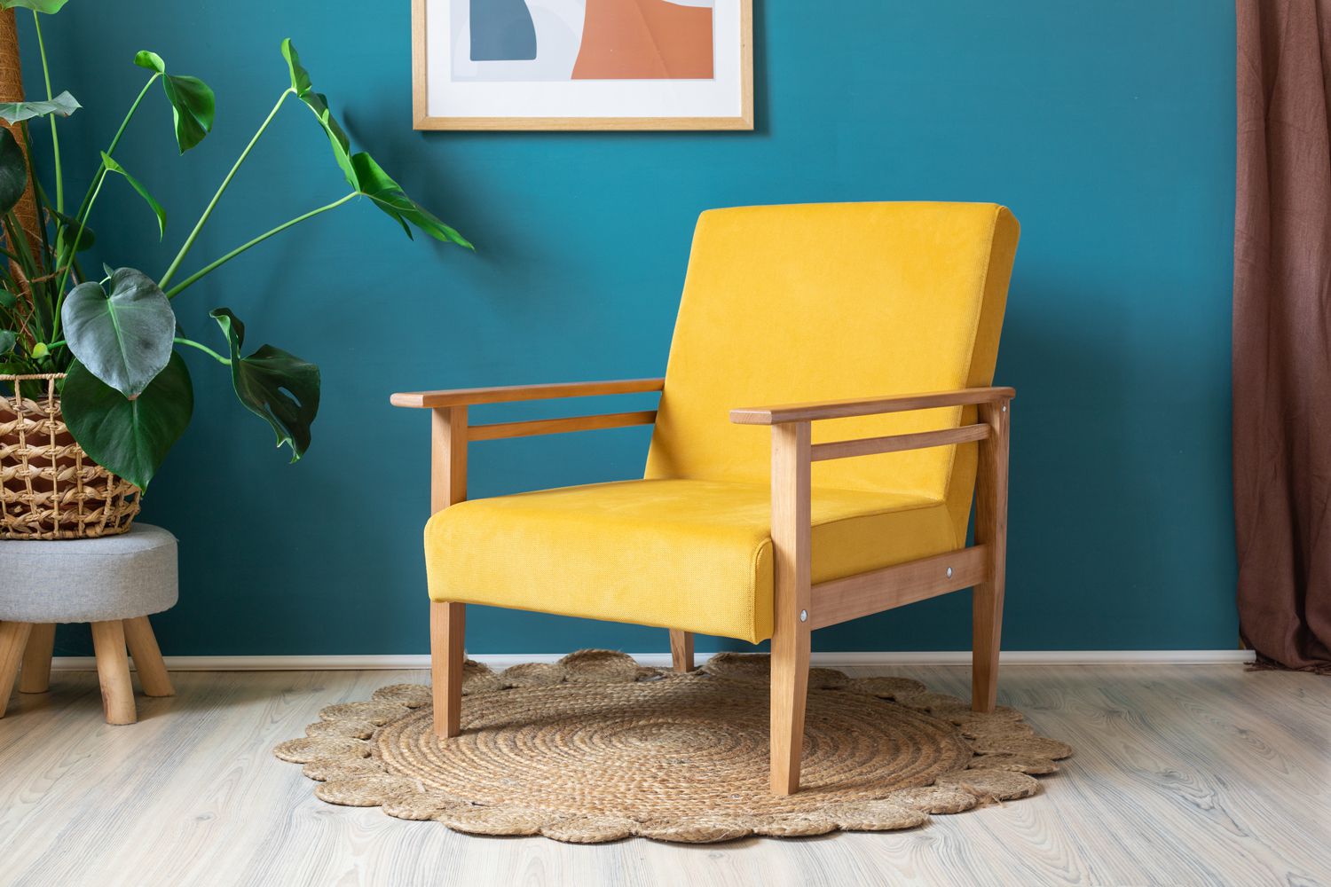 yellow sofa chair