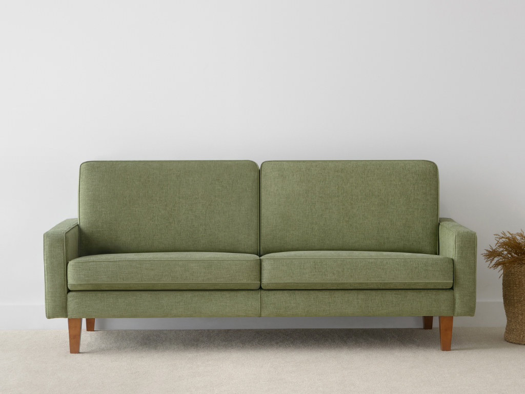 green sofa